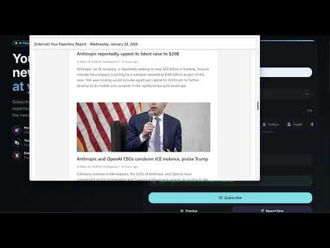 Daily News with Personalized Summaries using Vertex AI